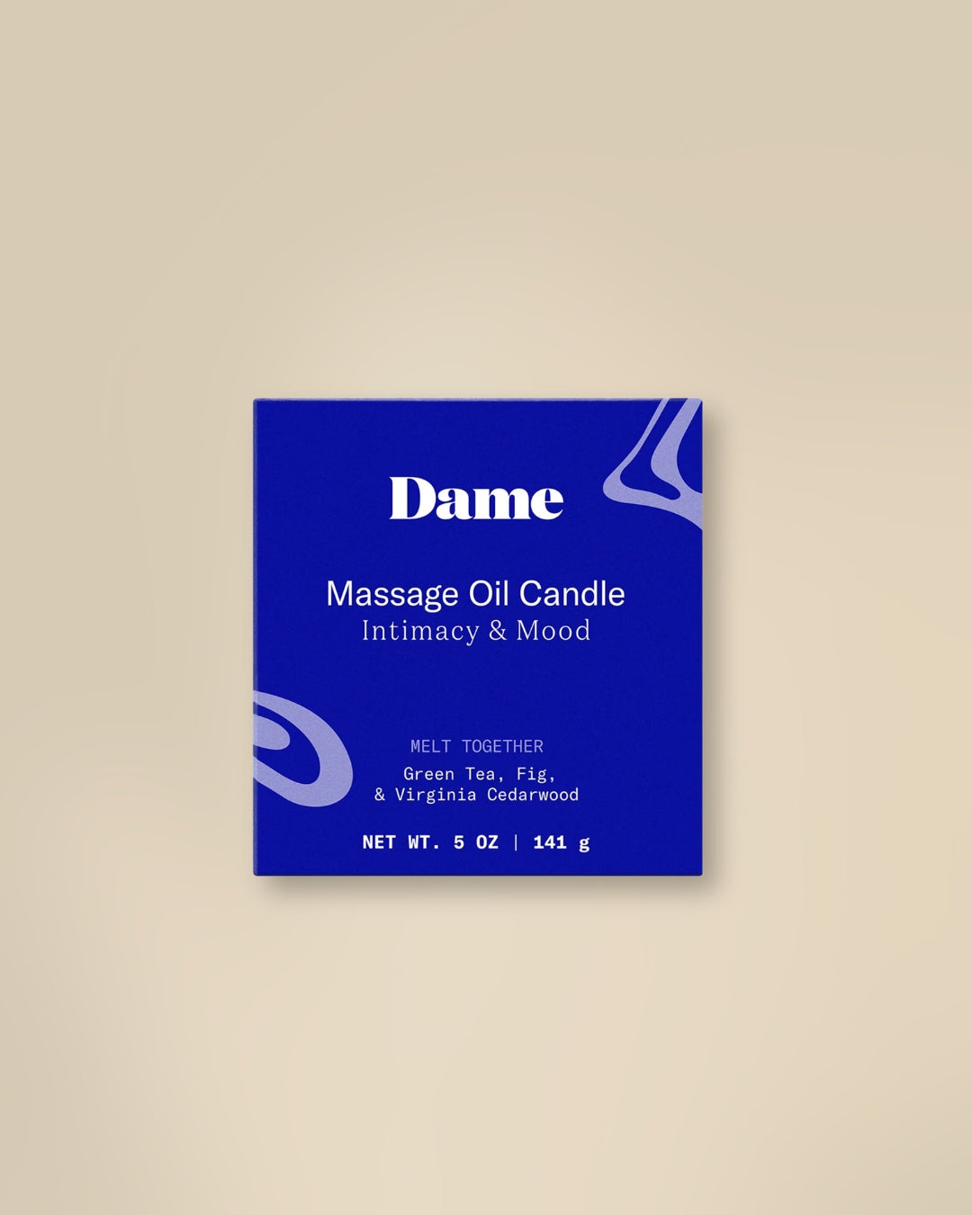 Dame Massage Oil Candle Melt Together