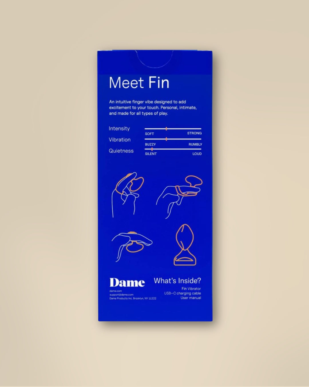 Dame Fin Finger Vibrator