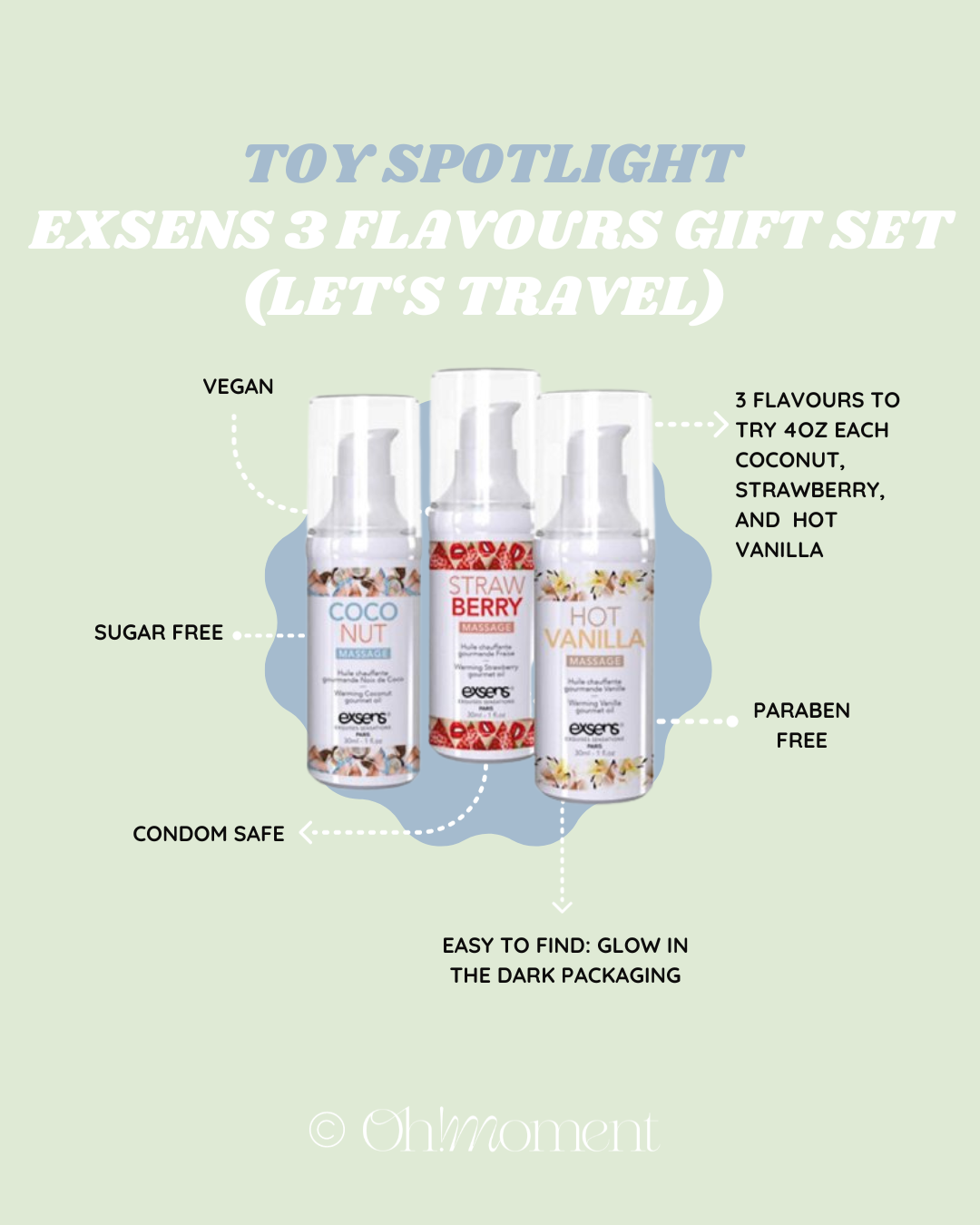 EXSENS 3 flavours Gift set (Let's Travel!)