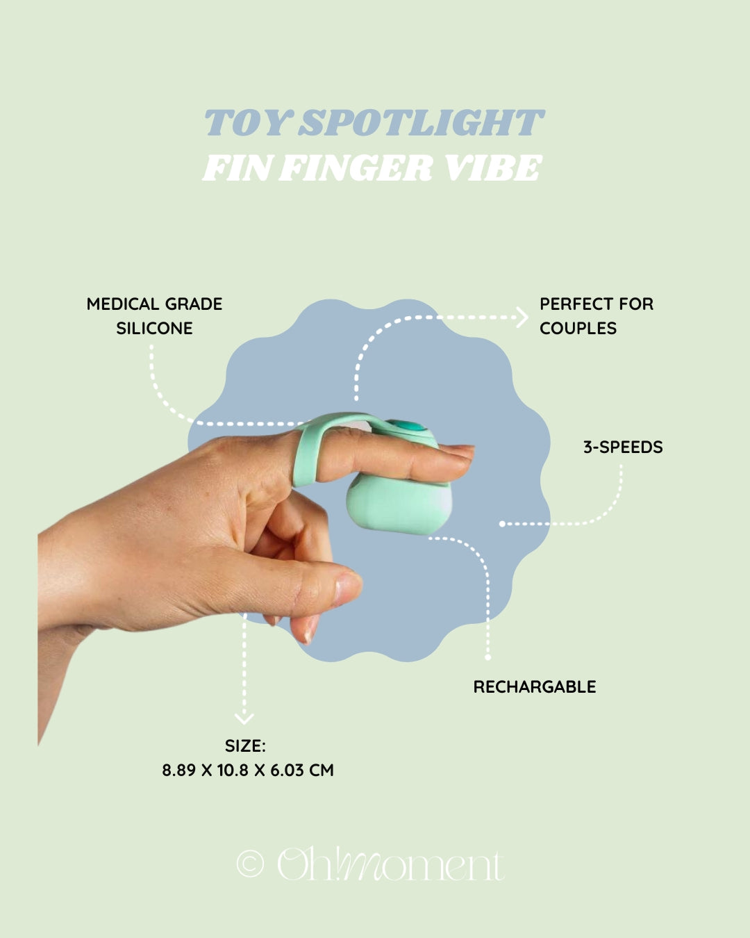 Dame Fin Finger Vibrator